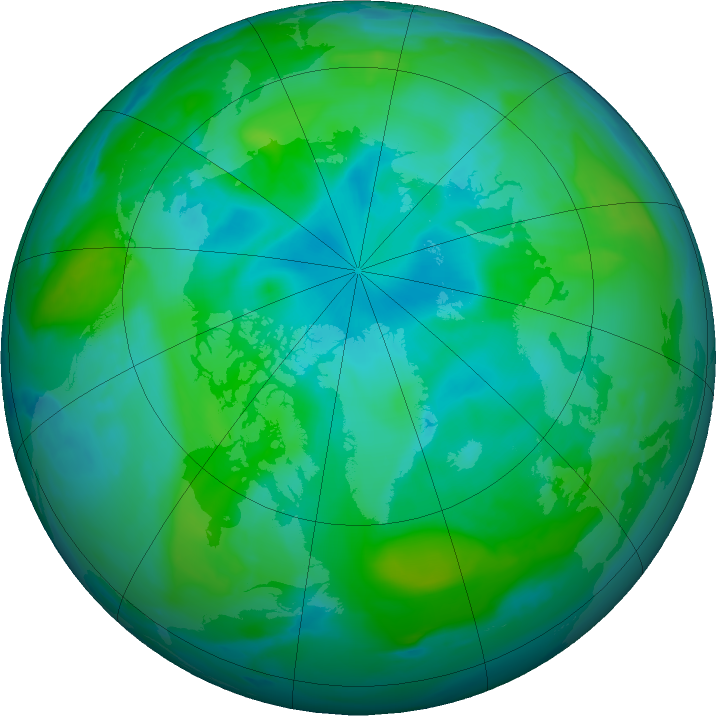 Arctic ozone map for 17 August 2020
